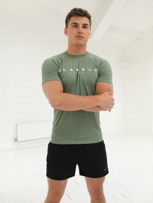 Blakely Apex Active T-Shirt Green | 684-TECISG