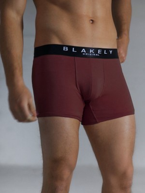 Blakely BLK Boxers Burgundy 3 Pack | 524-ZUHAET