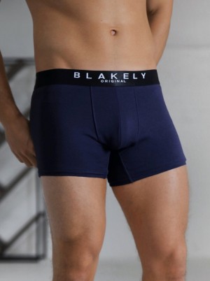 Blakely BLK Boxers Navy Single | 801-WSLKAQ