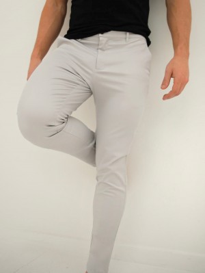 Blakely Cavill Slim Fit Tailored Chinos Stone | 894-CNHMYB