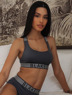 Blakely Charlotte Bralette Grey | 407-ASWYZP