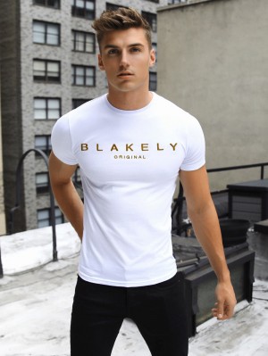 Blakely Goldstone T-Shirt White | 706-IAKVMO