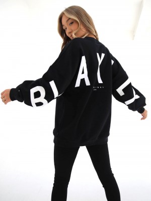 Blakely Isabel Oversized Jumper Black | 298-IEMVWR