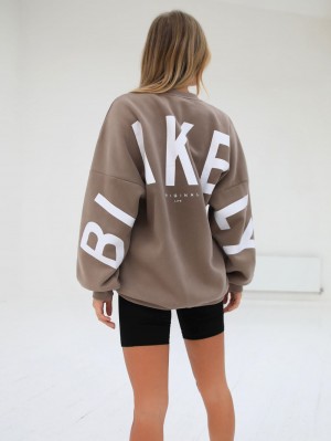 Blakely Isabel Oversized Jumper Brown | 629-ETHSUF