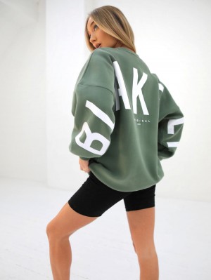 Blakely Isabel Oversized Jumper Green | 563-UPSVQE