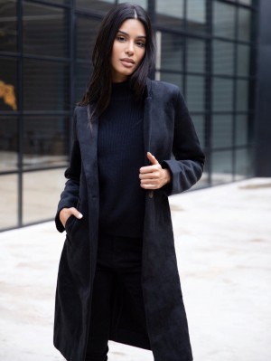 Blakely Mabel Tailored Longline Coat Black | 065-PHCANM