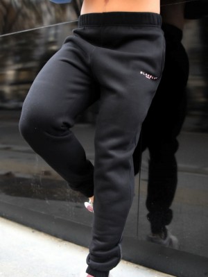 Blakely Members Sweatpants Black & Pink | 569-TZDSVQ