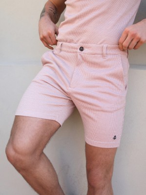 Blakely Midar Check Shorts Pink | 930-EUSBDZ