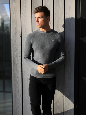 Blakely Olton Knit Jumper Graphite | 459-PYEGQT