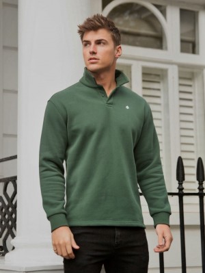 Blakely Otley Collared Jumper Green | 256-YGTNCV