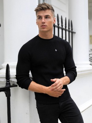 Blakely Oxley Knit Jumper Black | 370-GSPOAF