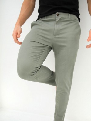 Blakely Sloane Stretch Fit Chinos Light Green | 276-GLISDT