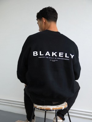 Blakely Statement Relaxed Jumper Black | 603-MUKXBP