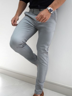 Blakely Stretch Chino Light Grey | 074-UAXSZT