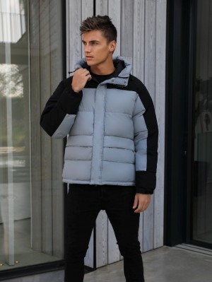 Blakely Tampa Puffer Coat Grey | 805-ZFTDNS