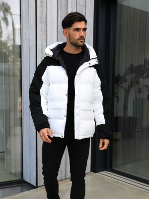 Blakely Tampa Puffer Coat White | 184-EGYFLH