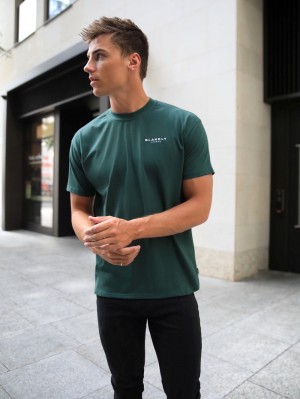 Blakely Universal Relaxed T-Shirt Dark Green | 653-RBEQOT