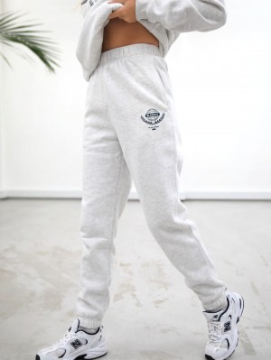 Blakely Women's Varsity Sweatpants Marl White | 087-VDFHEM