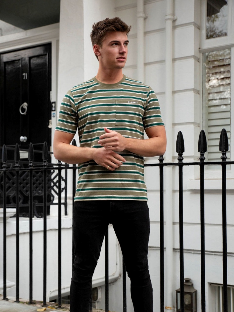 Blakely Alban Relaxed T-Shirt Green | 290-EMNISK