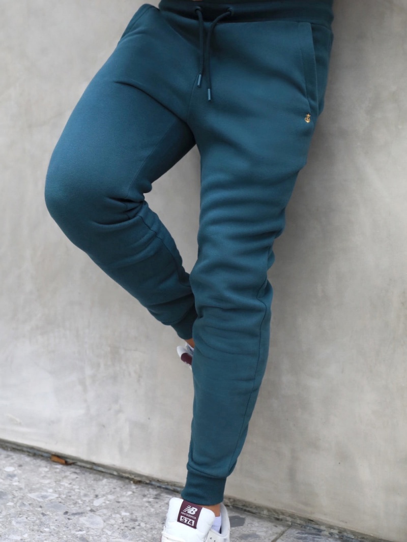 Blakely Anchor Sweatpants Teal Green | 427-BWHKEY