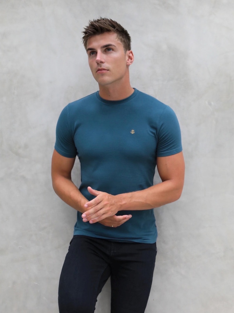 Blakely Anchor T-Shirt Teal Green | 370-HRMZSL