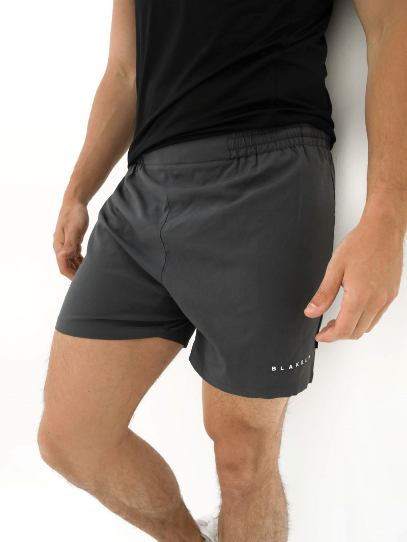 Blakely Apex Active Shorts Charcoal | 569-TNMUGJ