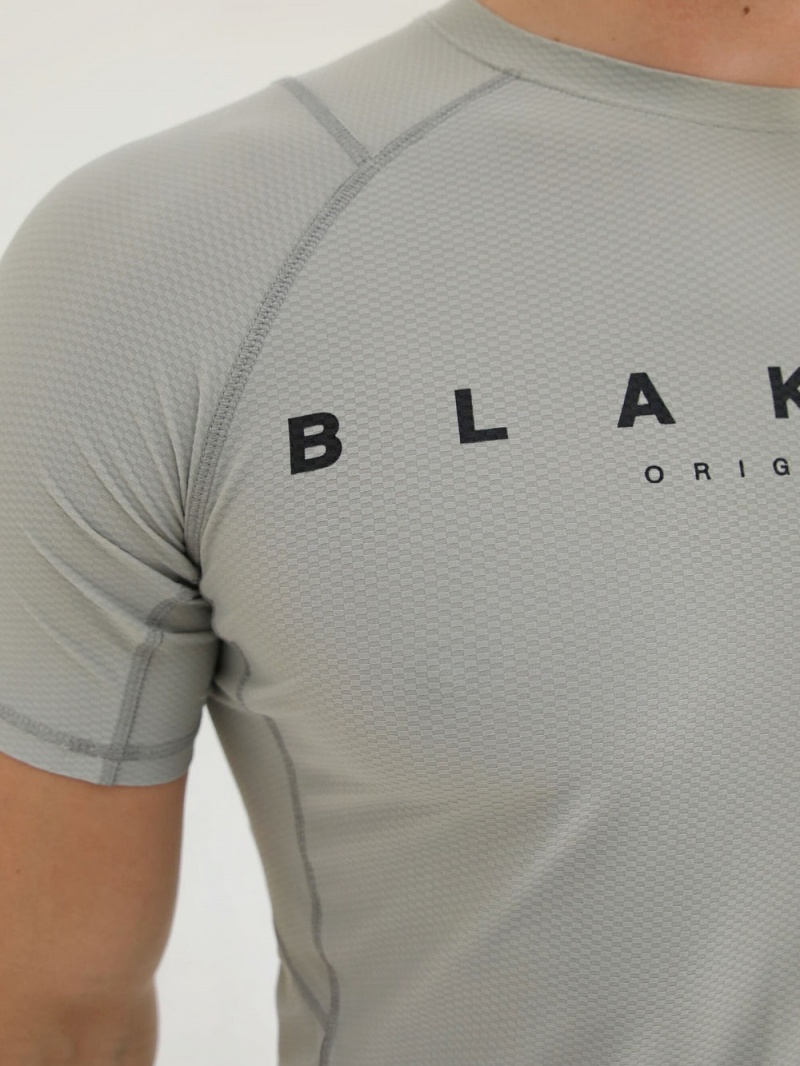 Blakely Apex Active T-Shirt Light Grey | 275-VQJKDE