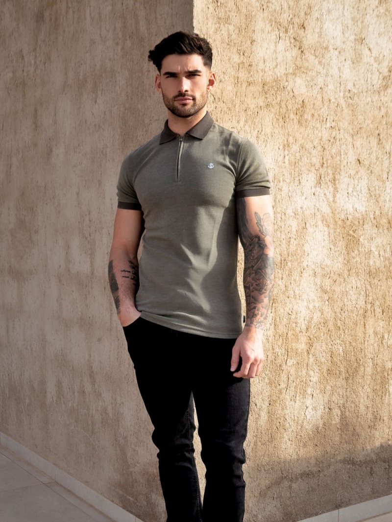 Blakely Aspen Polo Khaki Green | 302-AJPREX