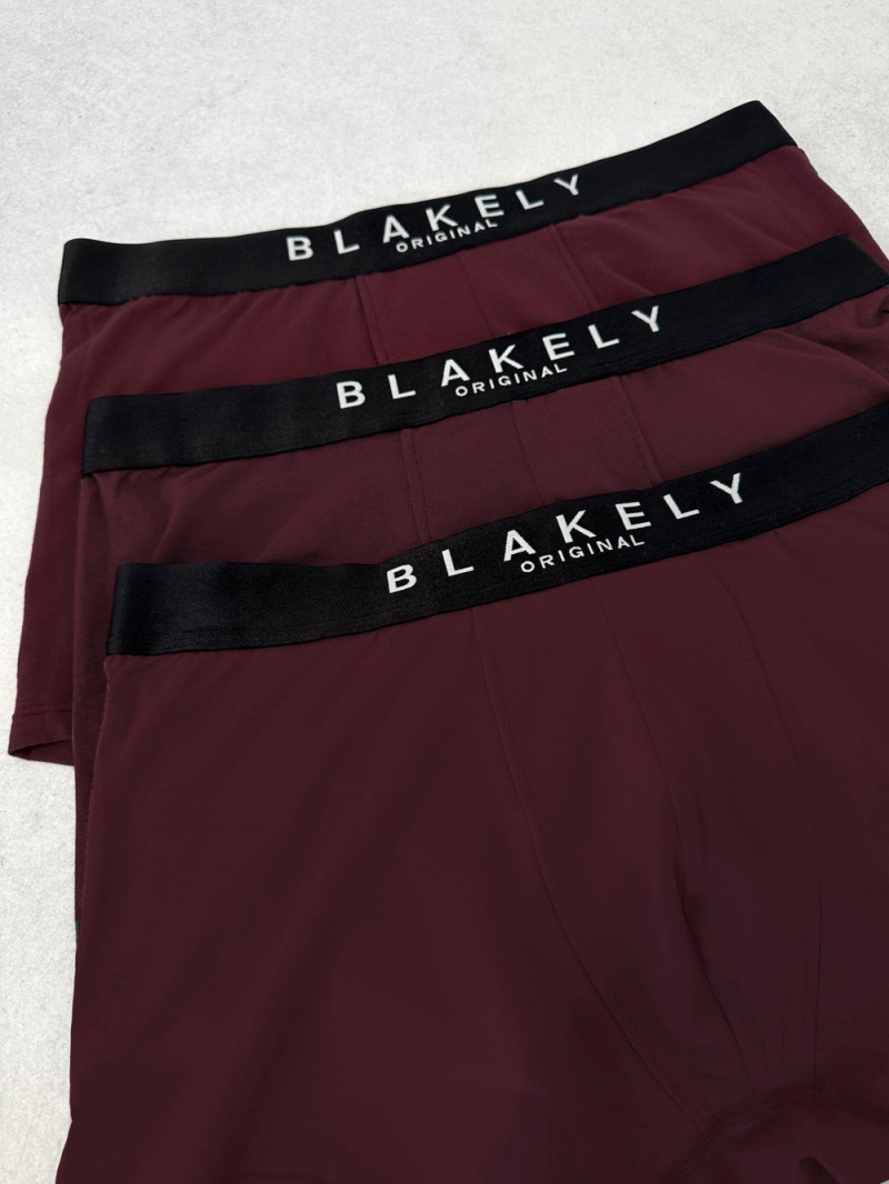 Blakely BLK Boxers Burgundy 3 Pack | 312-QVDCEW