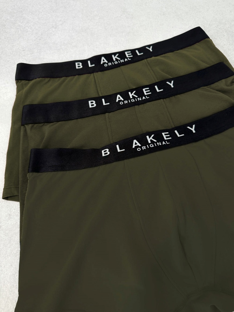 Blakely BLK Boxers Khaki Green 3 Pack | 735-RGNBKZ