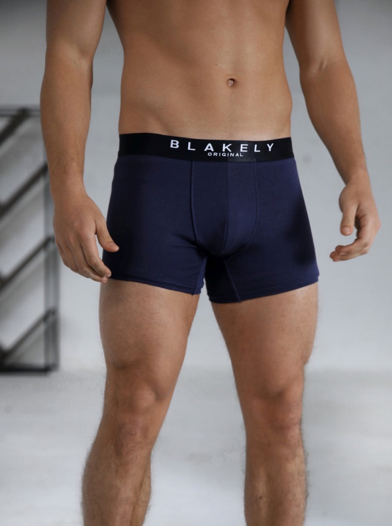 Blakely BLK Boxers Navy Single | 801-WSLKAQ