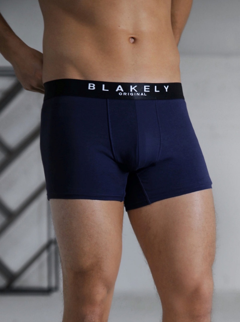 Blakely BLK Boxers Navy Single | 801-WSLKAQ