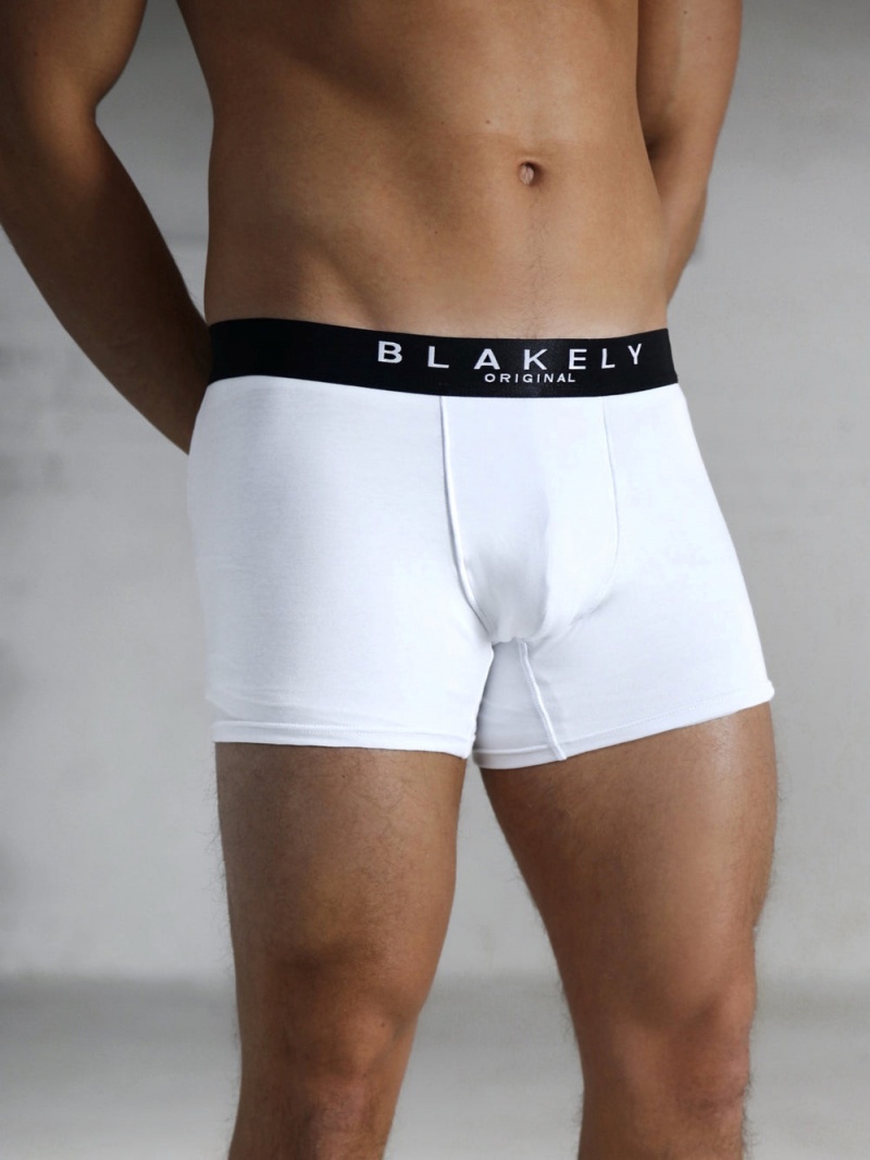 Blakely BLK Boxers White 3 Pack | 419-KHXOLF