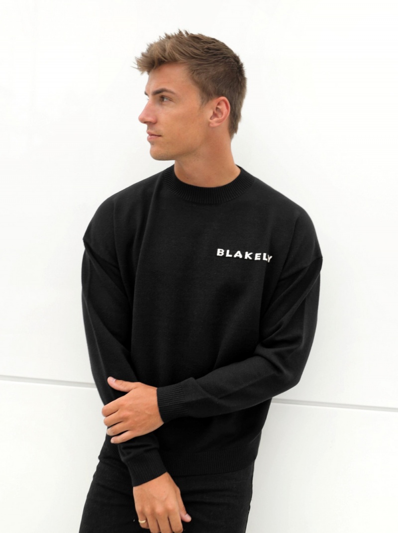 Blakely Blakely Knitted Jumper Black | 489-JINCAS