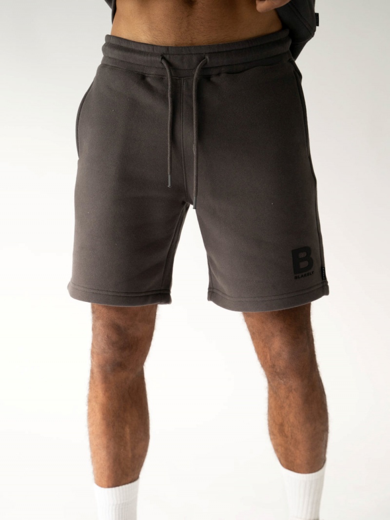 Blakely Blakely London Jogger Shorts Charcoal | 350-WSNQKH