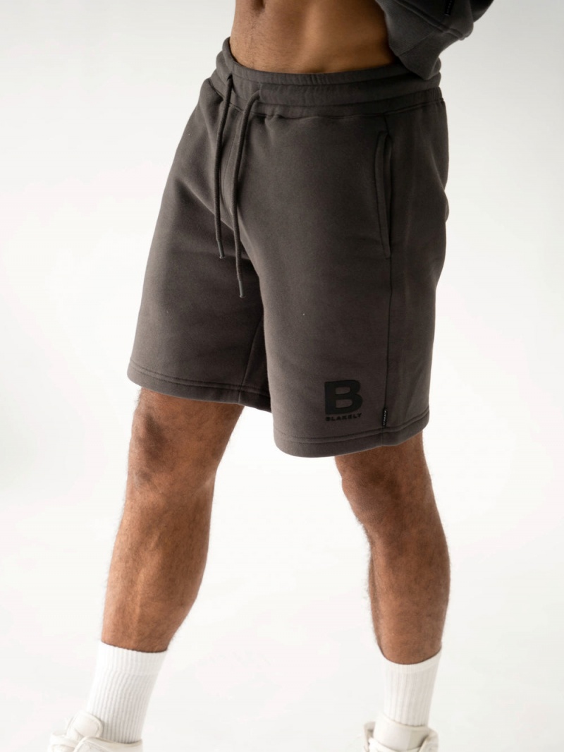 Blakely Blakely London Jogger Shorts Charcoal | 350-WSNQKH