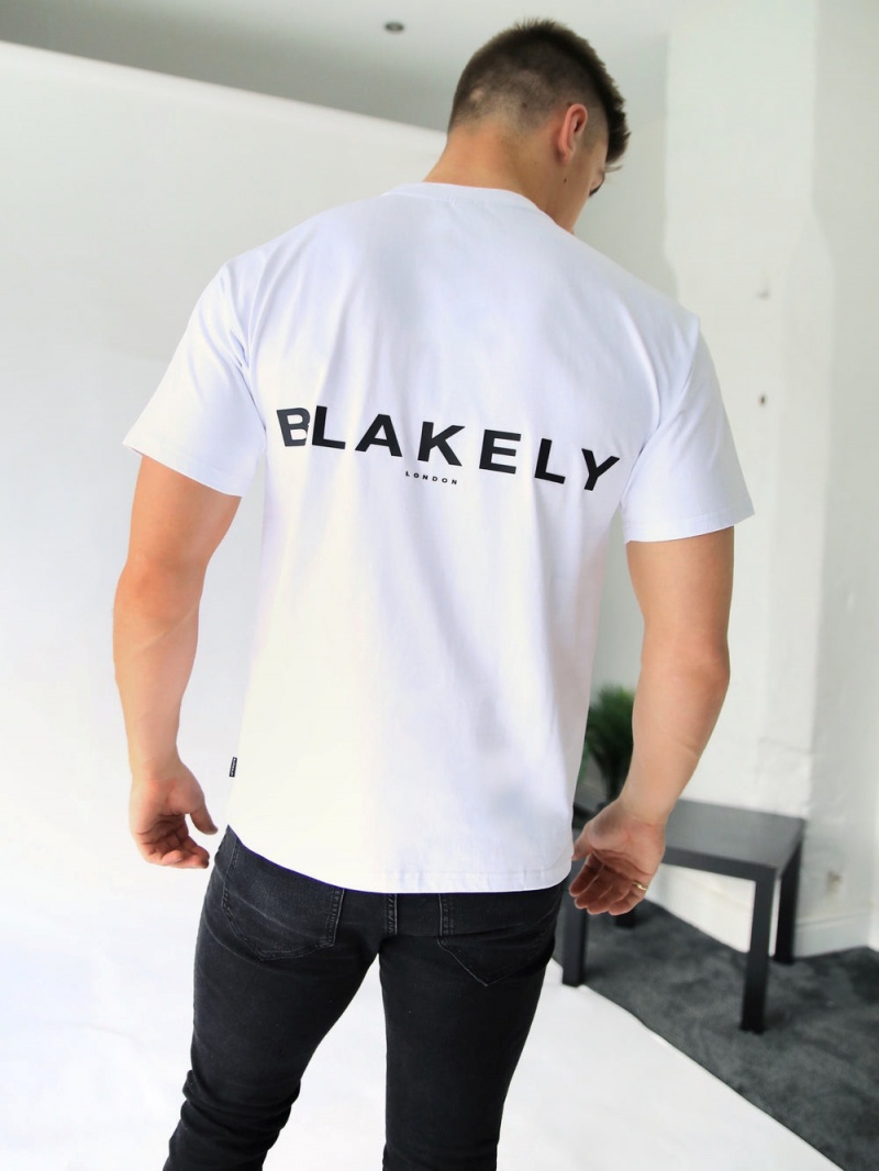 Blakely Blakely London Oversized T-Shirt White | 069-MELGCH