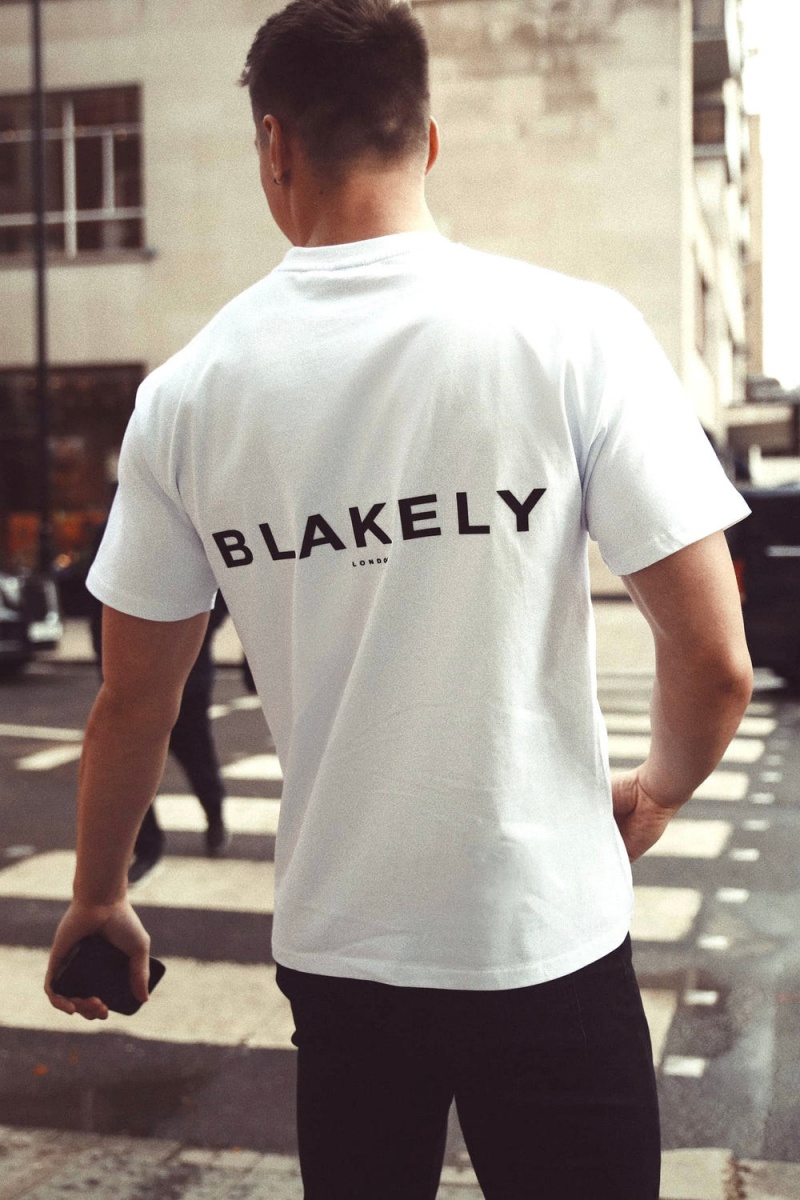 Blakely Blakely London Oversized T-Shirt White | 069-MELGCH