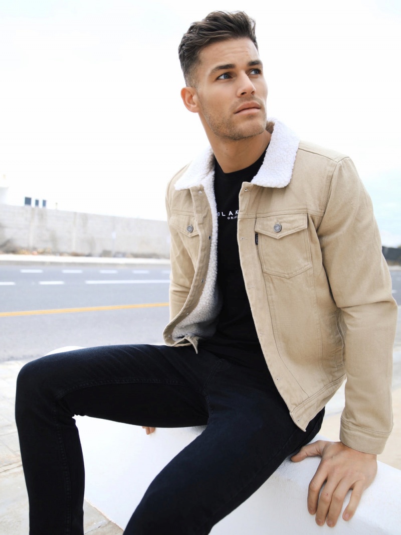 Blakely Bronx Denim Jacket Tan | 015-JKHTIA