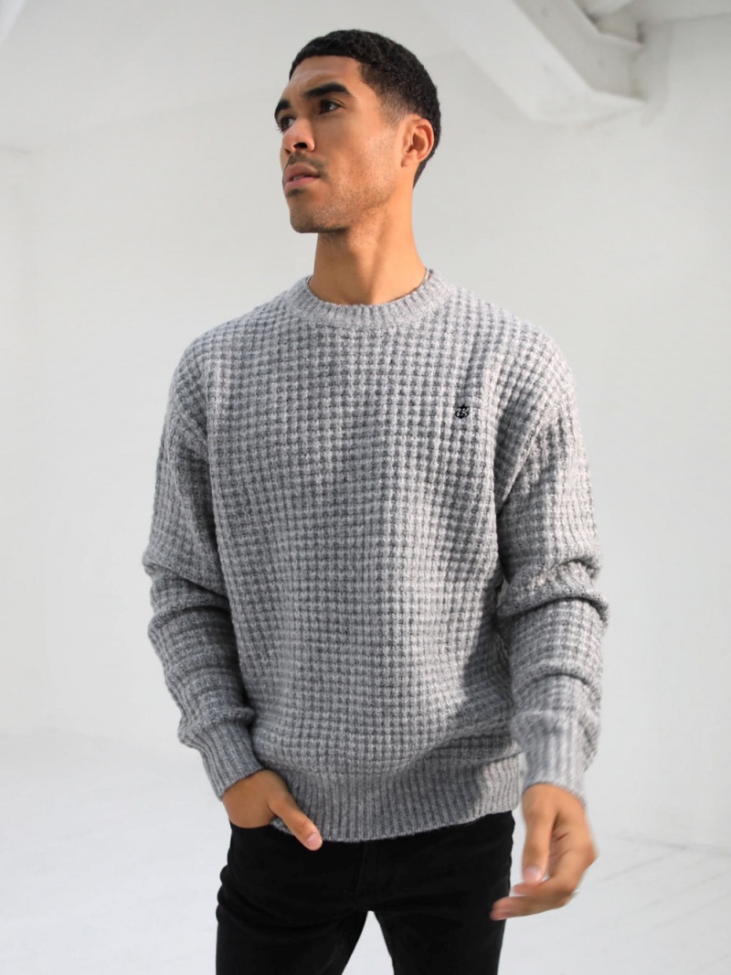 Blakely Burford Knit Jumper Grey | 645-FNUAPK