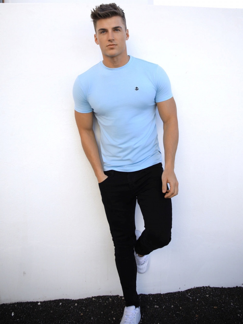 Blakely Cabopino T-Shirt Light Blue | 602-CRNPAB