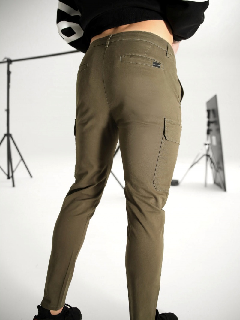 Blakely Cargo Trousers Dark Khaki | 519-WLCADH