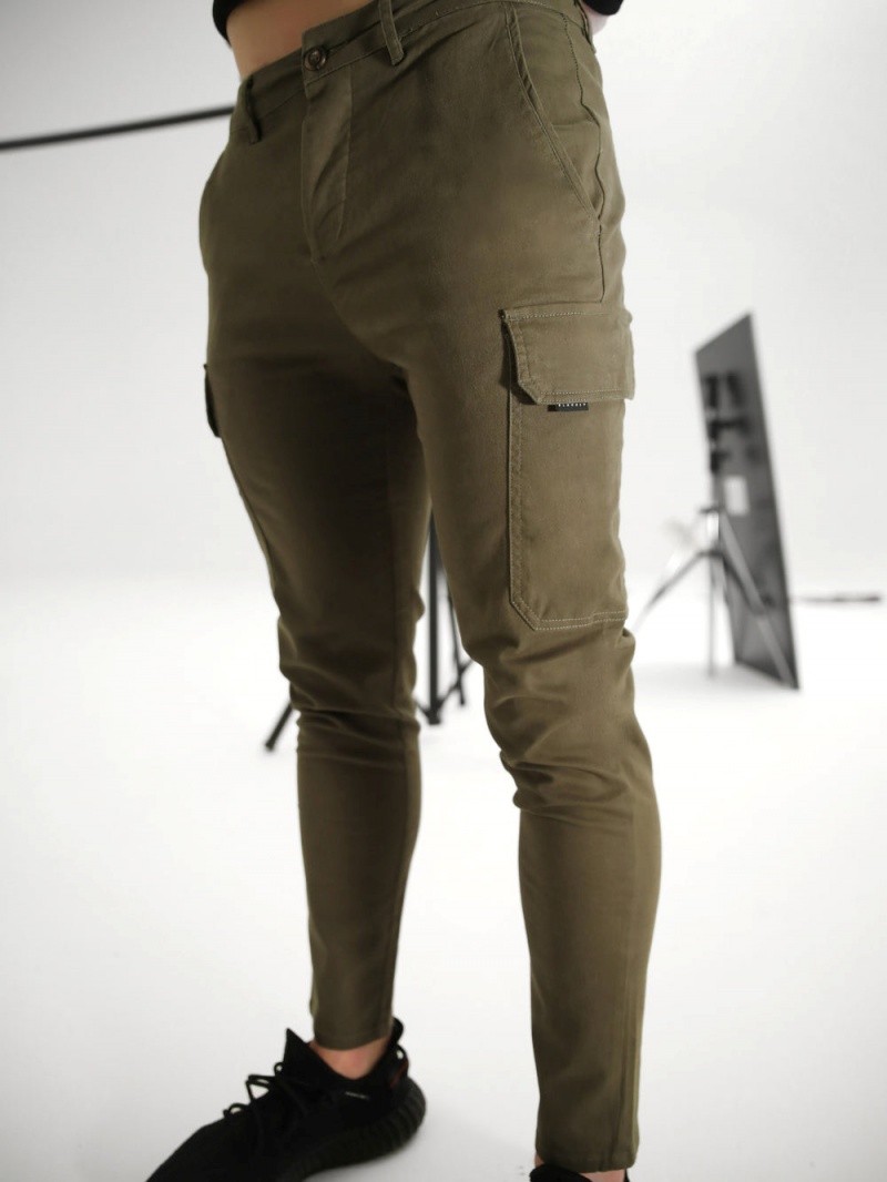 Blakely Cargo Trousers Dark Khaki | 519-WLCADH