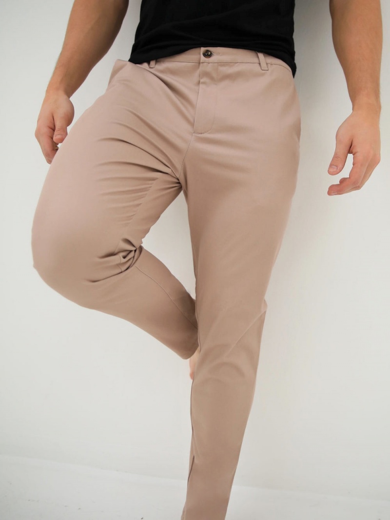 Blakely Cavill Slim Fit Tailored Chinos Pink | 204-YEZOMT