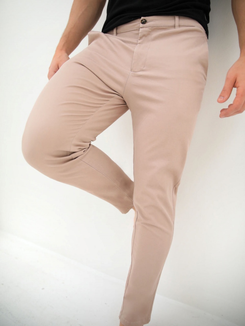 Blakely Cavill Slim Fit Tailored Chinos Pink | 204-YEZOMT