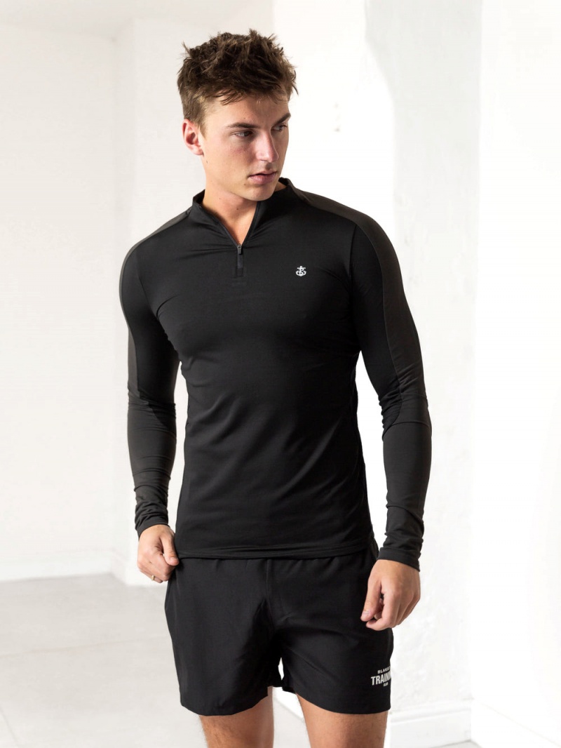 Blakely Challenger Gym Top Black/Charcoal | 094-HLSQGM