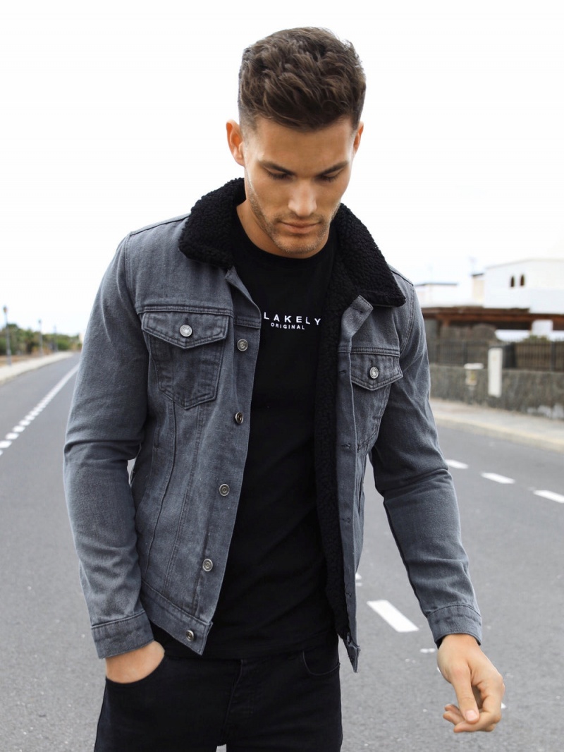 Blakely Daytona Denim Jacket Grey | 672-XARGPI