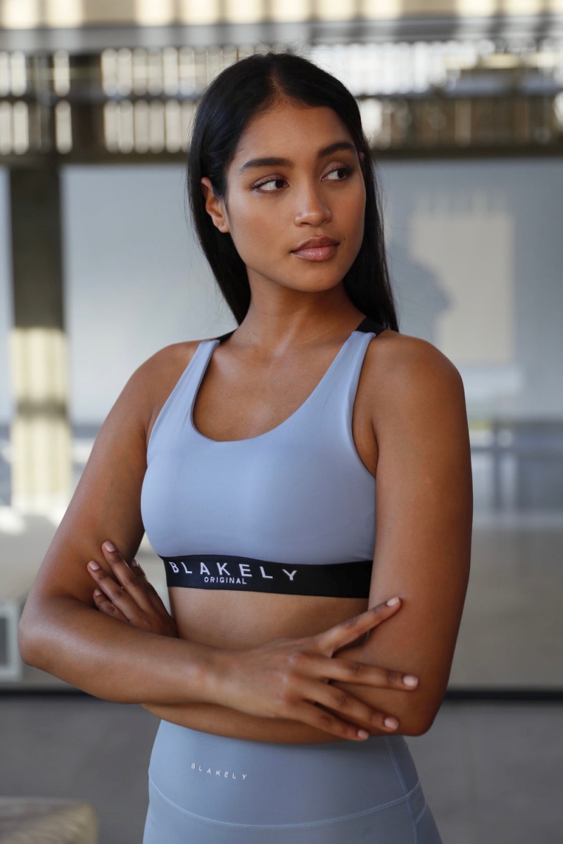 Blakely Dina Sports Bra Blue | 271-NQFSJK