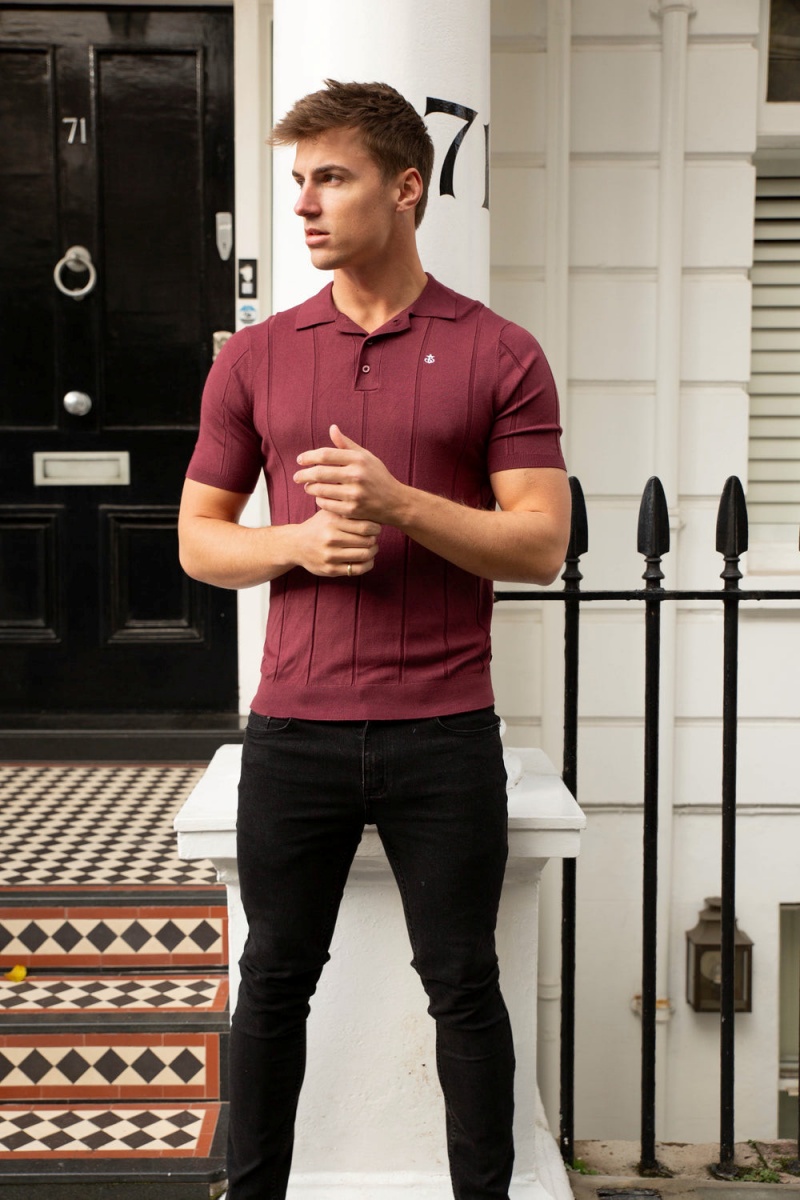 Blakely Finsbury Polo Shirt Burgundy | 251-RGPCBU