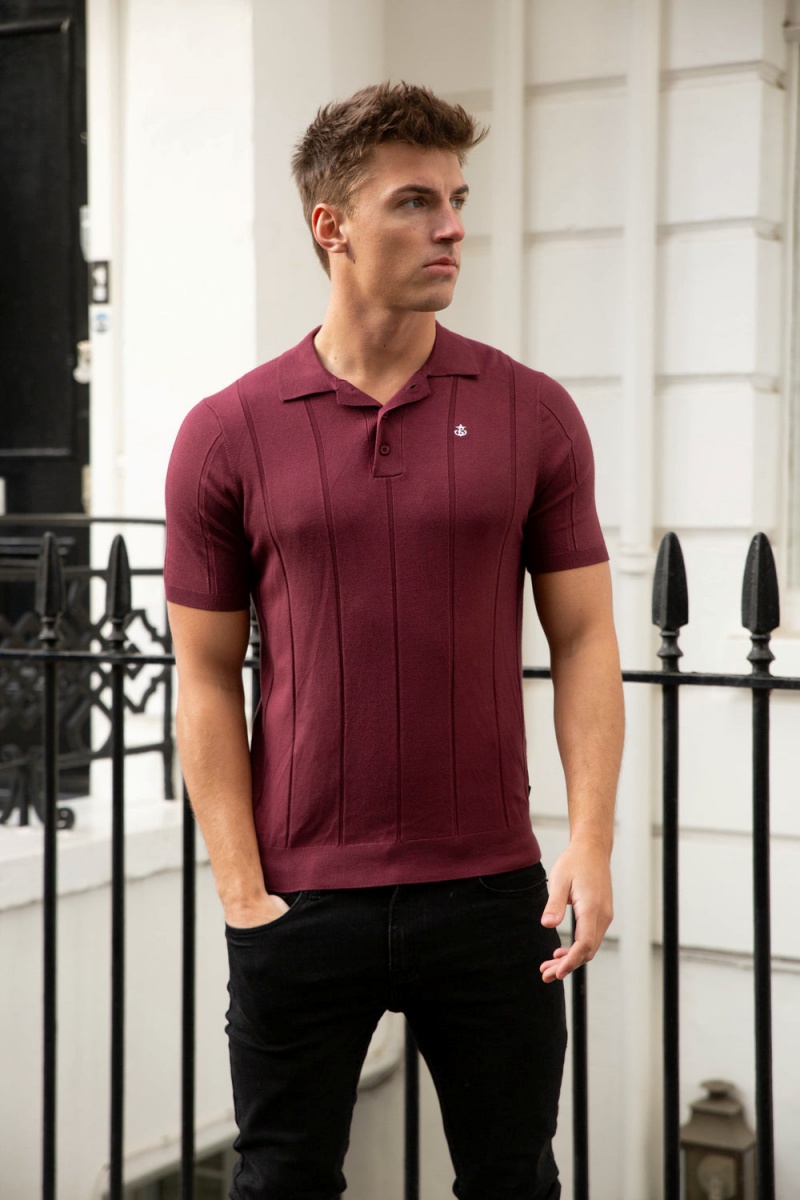 Blakely Finsbury Polo Shirt Burgundy | 251-RGPCBU